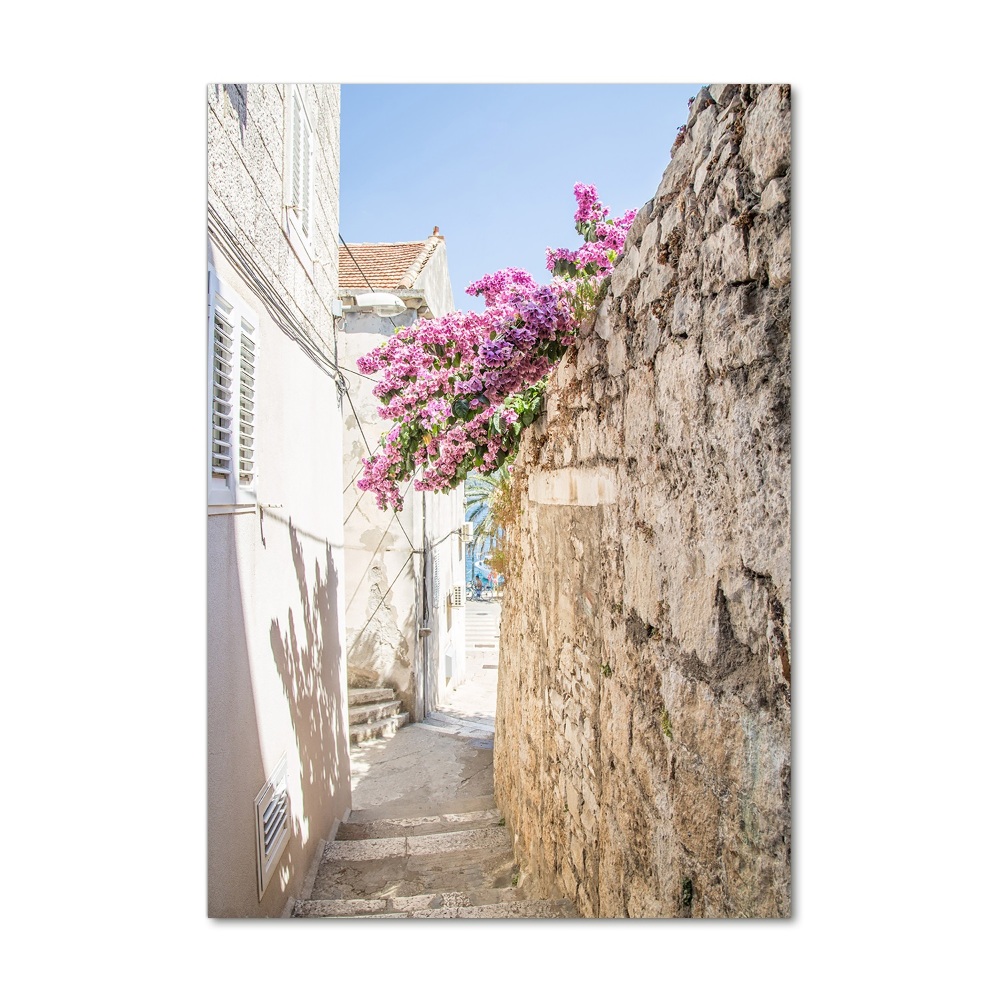 Printed glass wall art Korcula Croatia