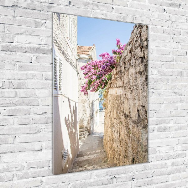 Printed glass wall art Korcula Croatia