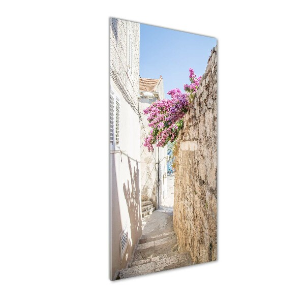 Printed glass wall art Korcula Croatia