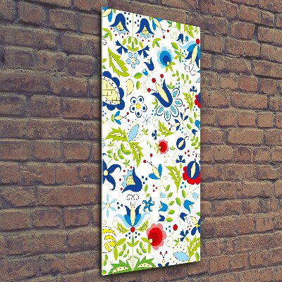 Wall art on glass Ethnic pattern