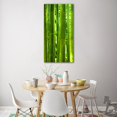 Wall art on glass Bamboo