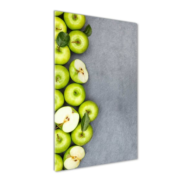 Print on a a glass Green apples