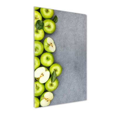 Print on a a glass Green apples