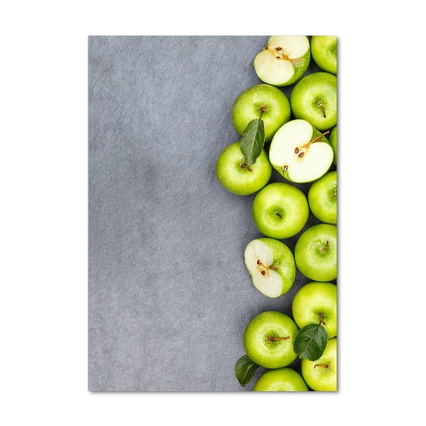 Print on a a glass Green apples