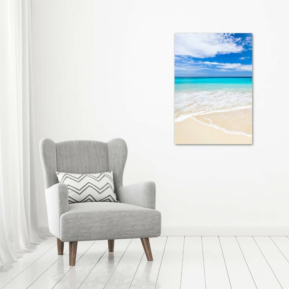 Photo printed on glass Tropical beach