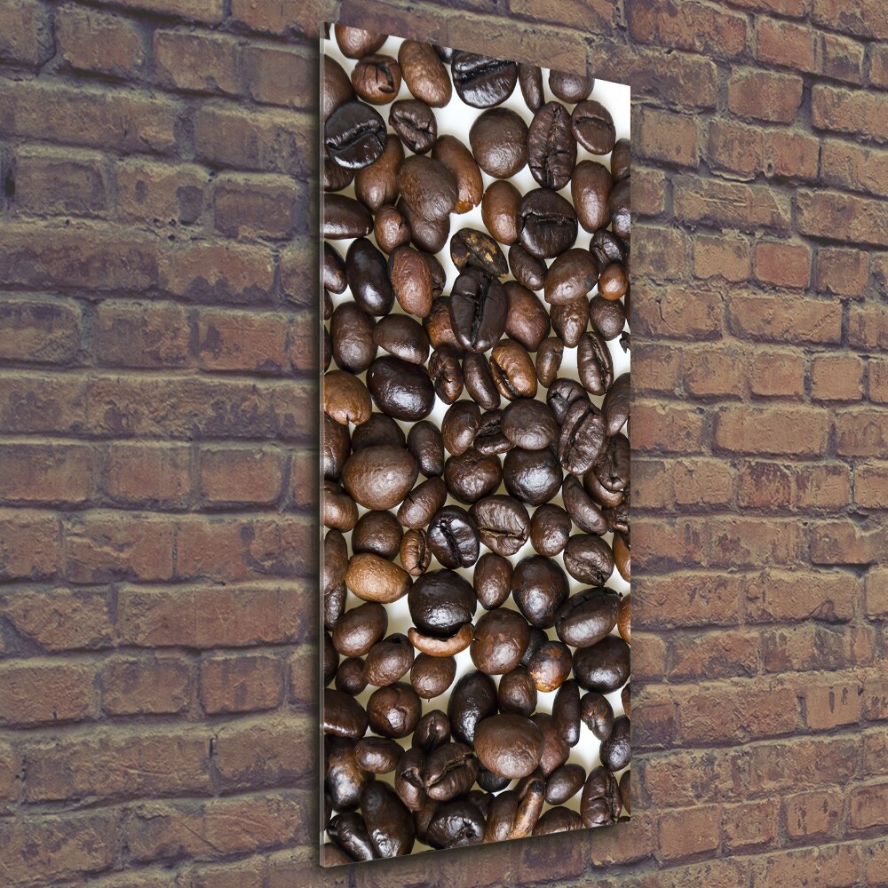 Wall art on glass Coffee beans