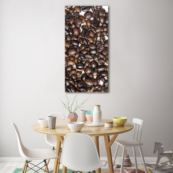 Wall art on glass Coffee beans