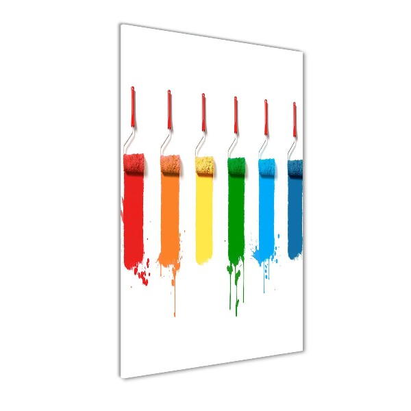 Wall art on glass Painting rollers