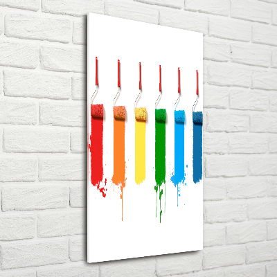 Wall art on glass Painting rollers