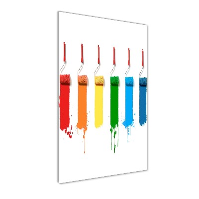 Wall art on glass Painting rollers