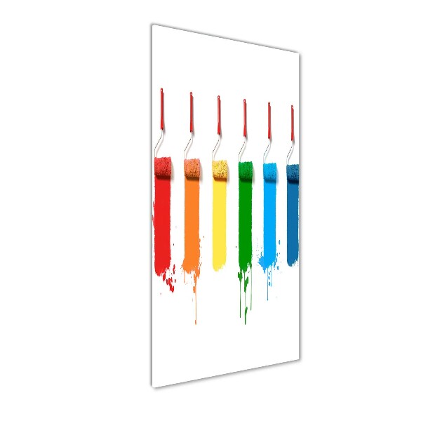 Wall art on glass Painting rollers