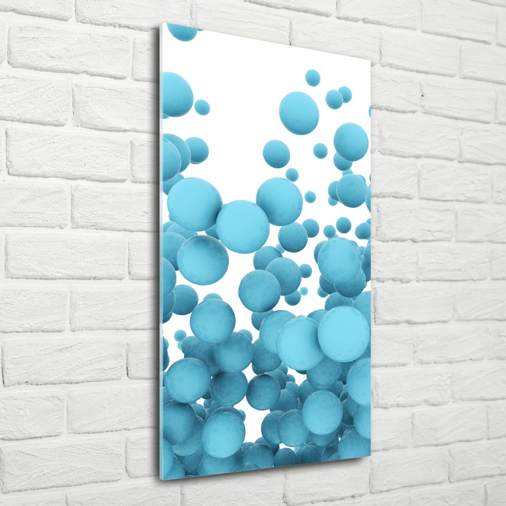 Glass wall art Abstraction balls