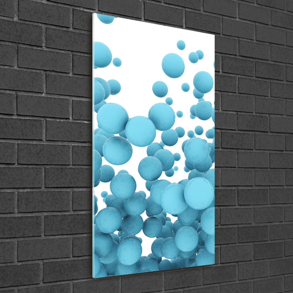 Glass wall art Abstraction balls