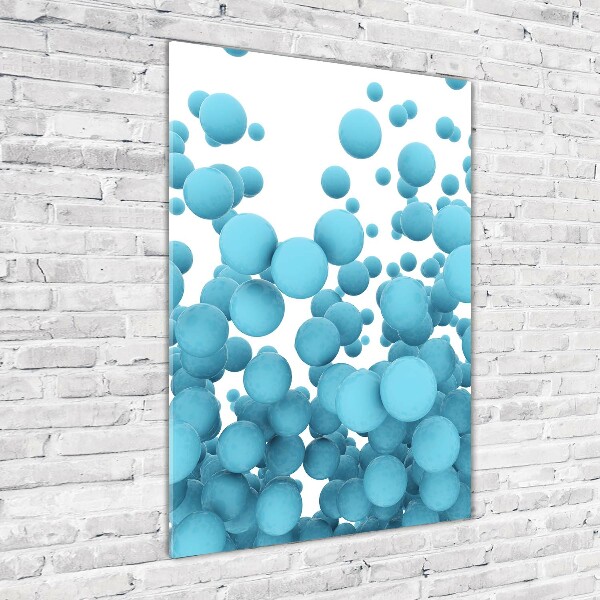 Glass wall art Abstraction balls