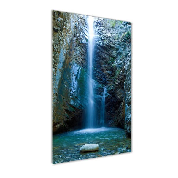 Glass picture wall art Waterfall