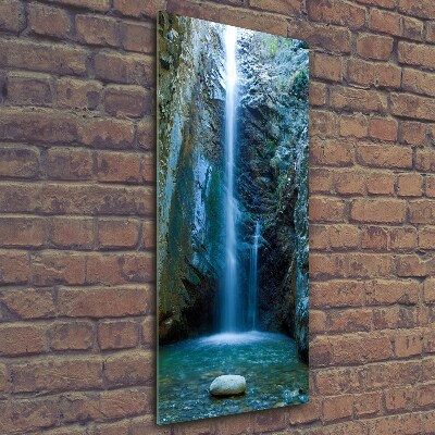 Glass picture wall art Waterfall