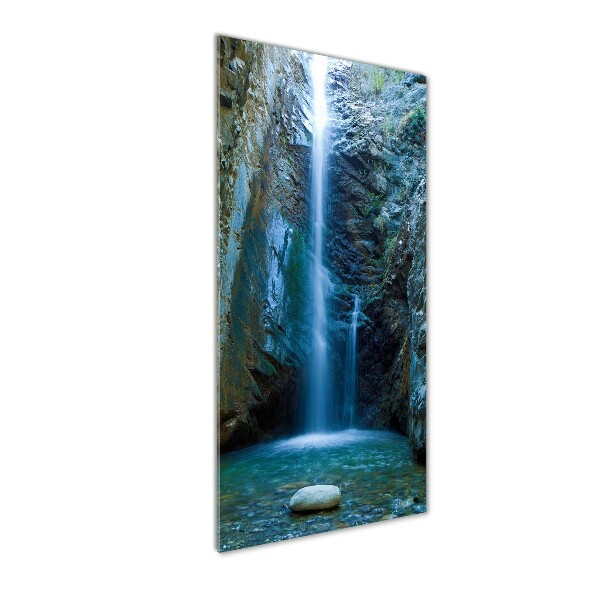 Glass picture wall art Waterfall