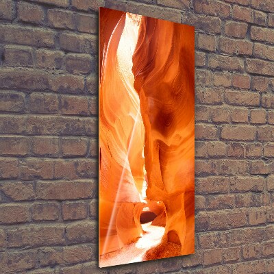 Printed glass wall art Canyon