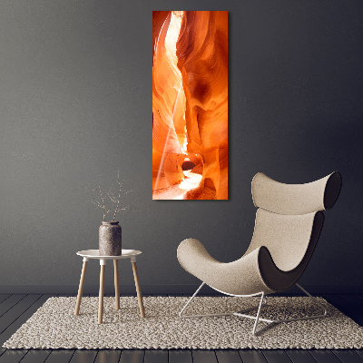 Printed glass wall art Canyon