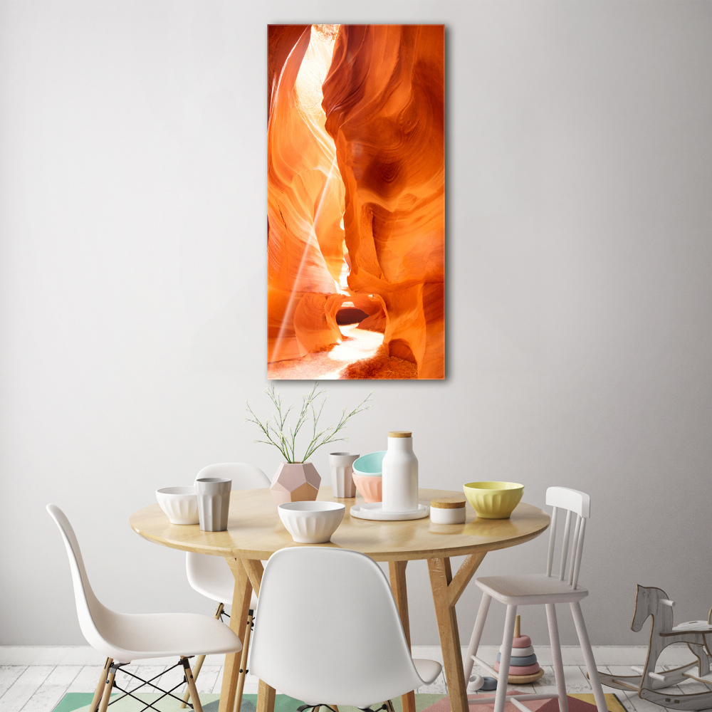 Printed glass wall art Canyon