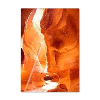 Printed glass wall art Canyon