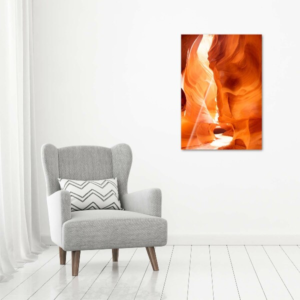 Printed glass wall art Canyon