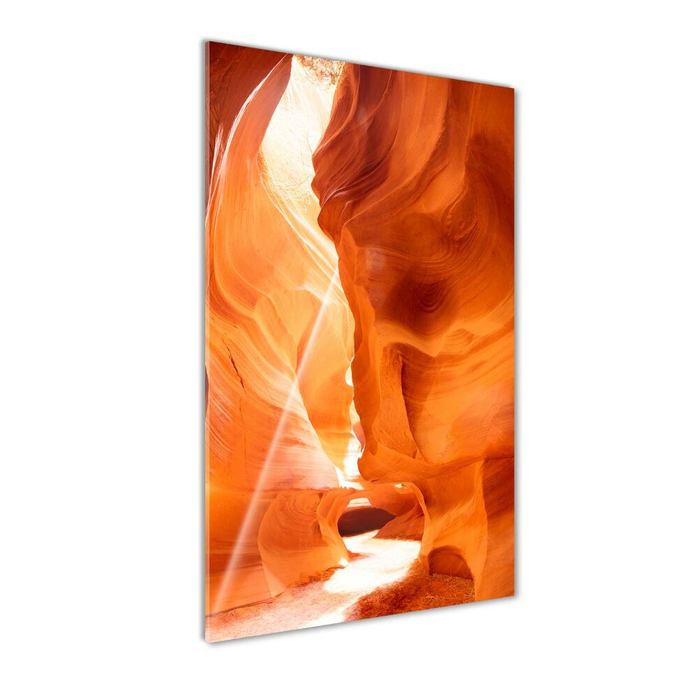 Printed glass wall art Canyon