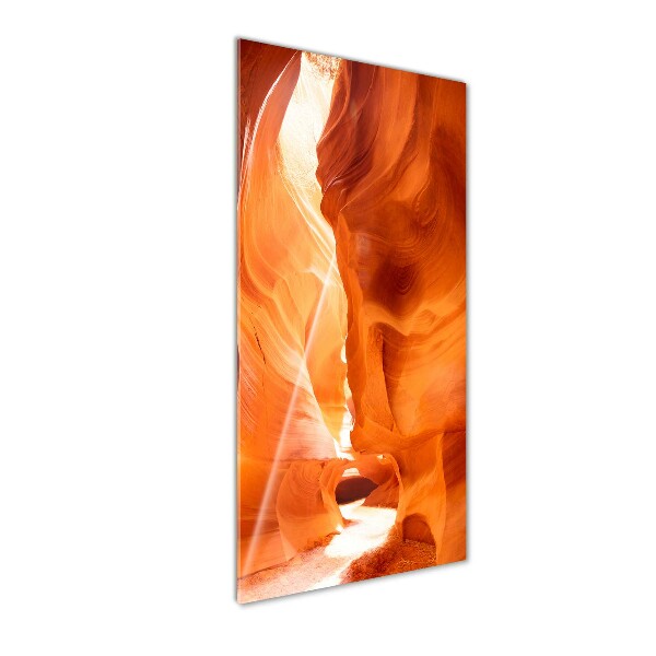 Printed glass wall art Canyon