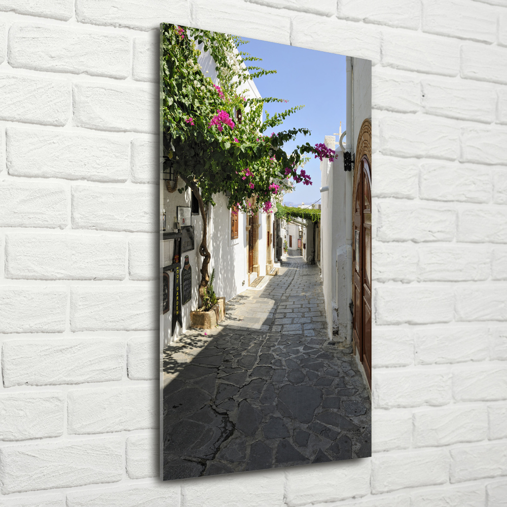 Photo printed on glass Charming path