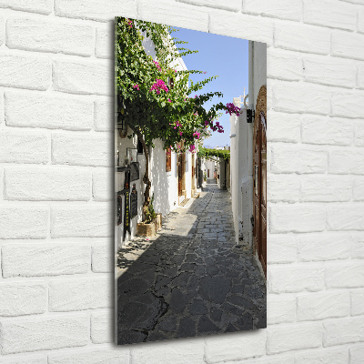 Photo printed on glass Charming path