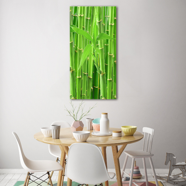 Glass wall art Bamboo forest