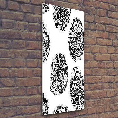 Wall art on glass Fingerprints