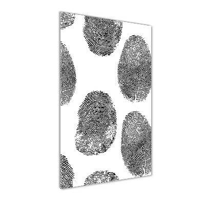 Wall art on glass Fingerprints