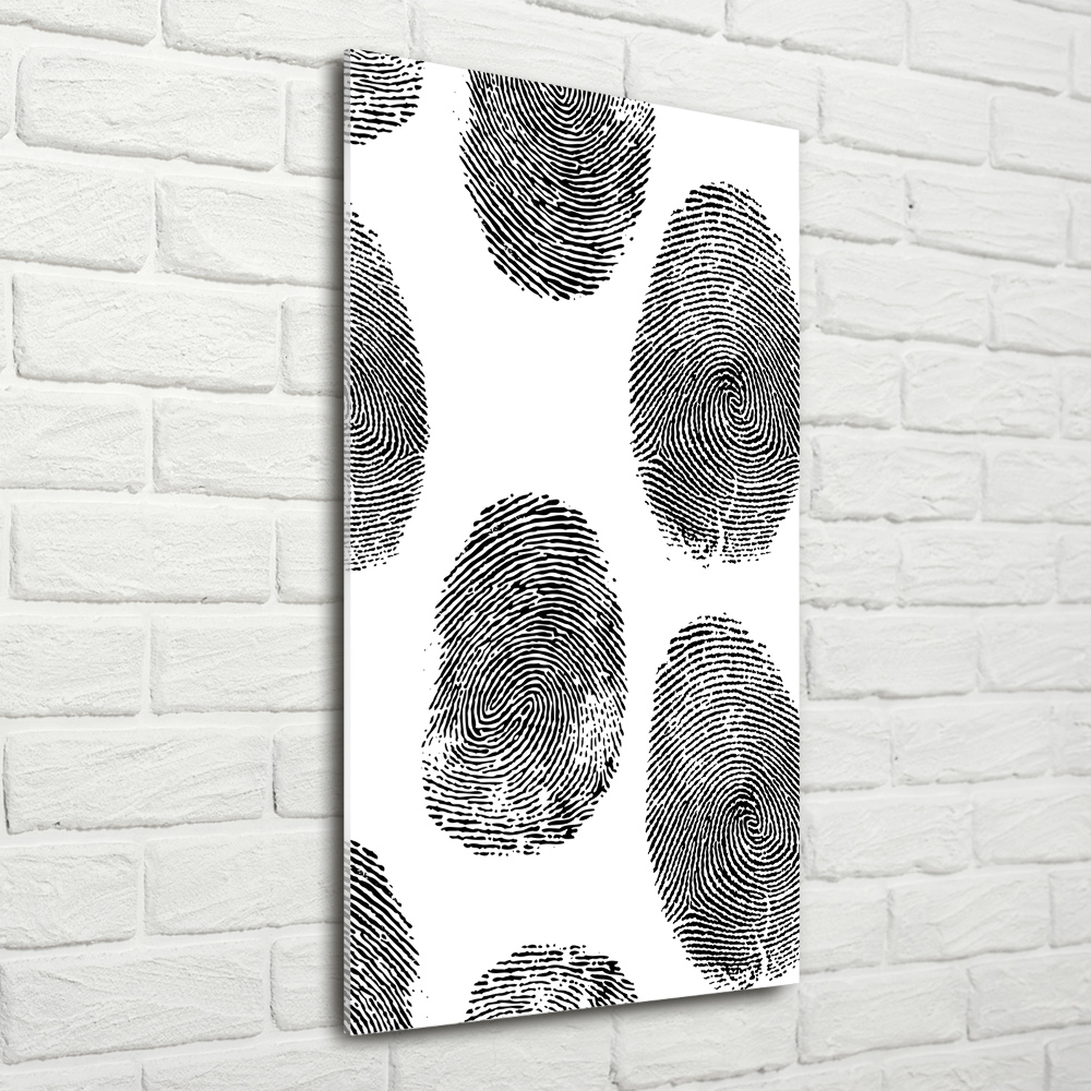 Wall art on glass Fingerprints