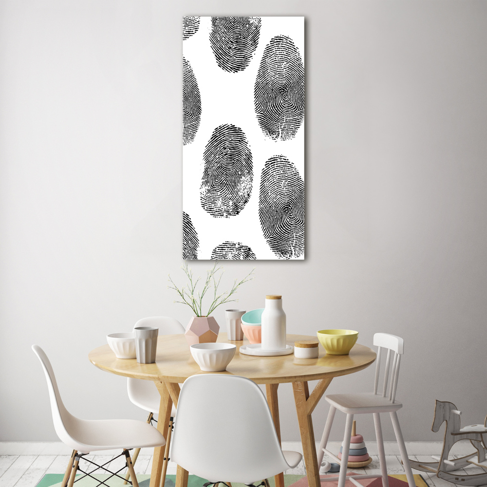 Wall art on glass Fingerprints