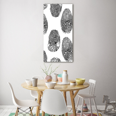 Wall art on glass Fingerprints