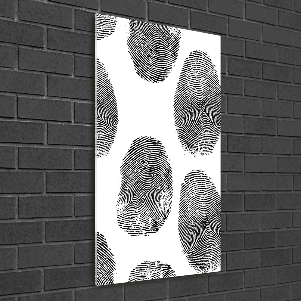 Wall art on glass Fingerprints