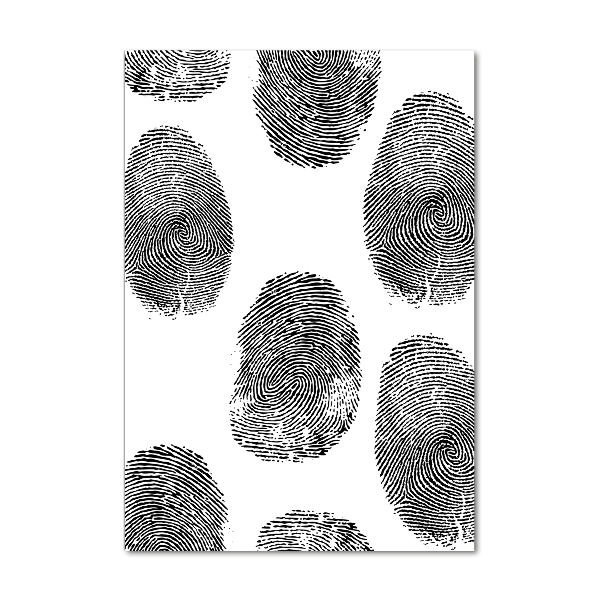 Wall art on glass Fingerprints