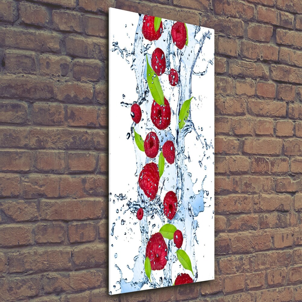 Wall art on glass Raspberries