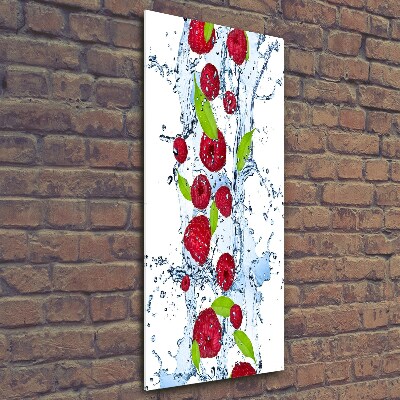 Wall art on glass Raspberries