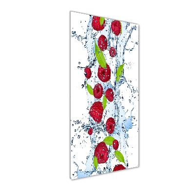 Wall art on glass Raspberries