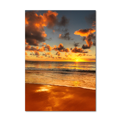 Photo printed on glass Australian beach