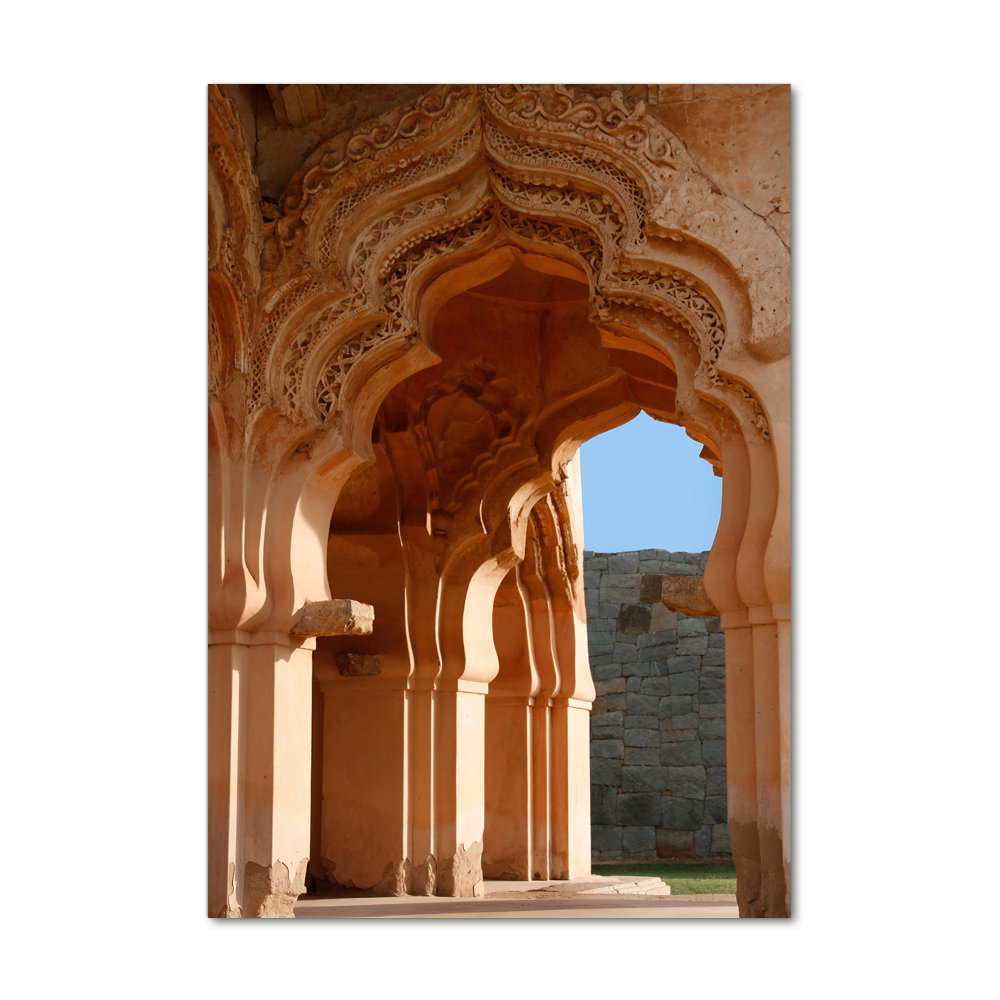 Glass wall art Lotus Mahal Hampi