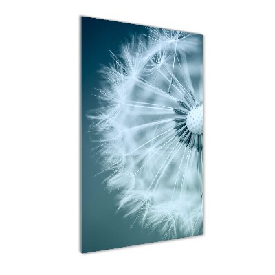 Glass art picture Dandelion