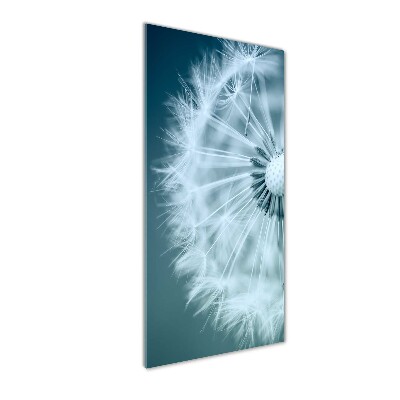 Glass art picture Dandelion