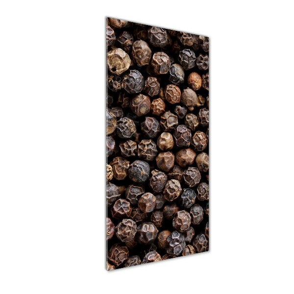 Wall art on glass Pepper grains