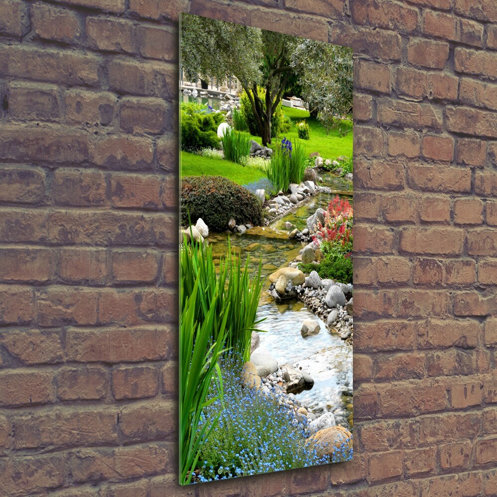 Photo printed on glass Asian garden