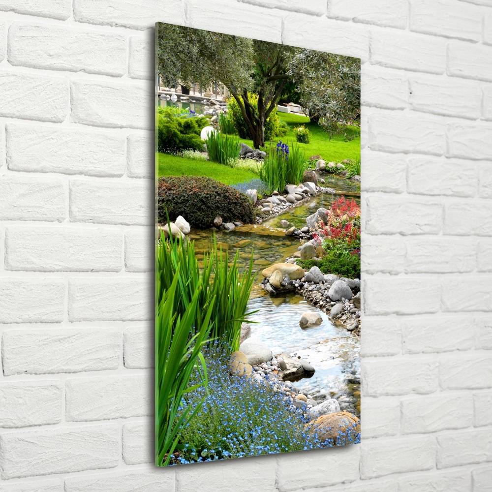 Photo printed on glass Asian garden