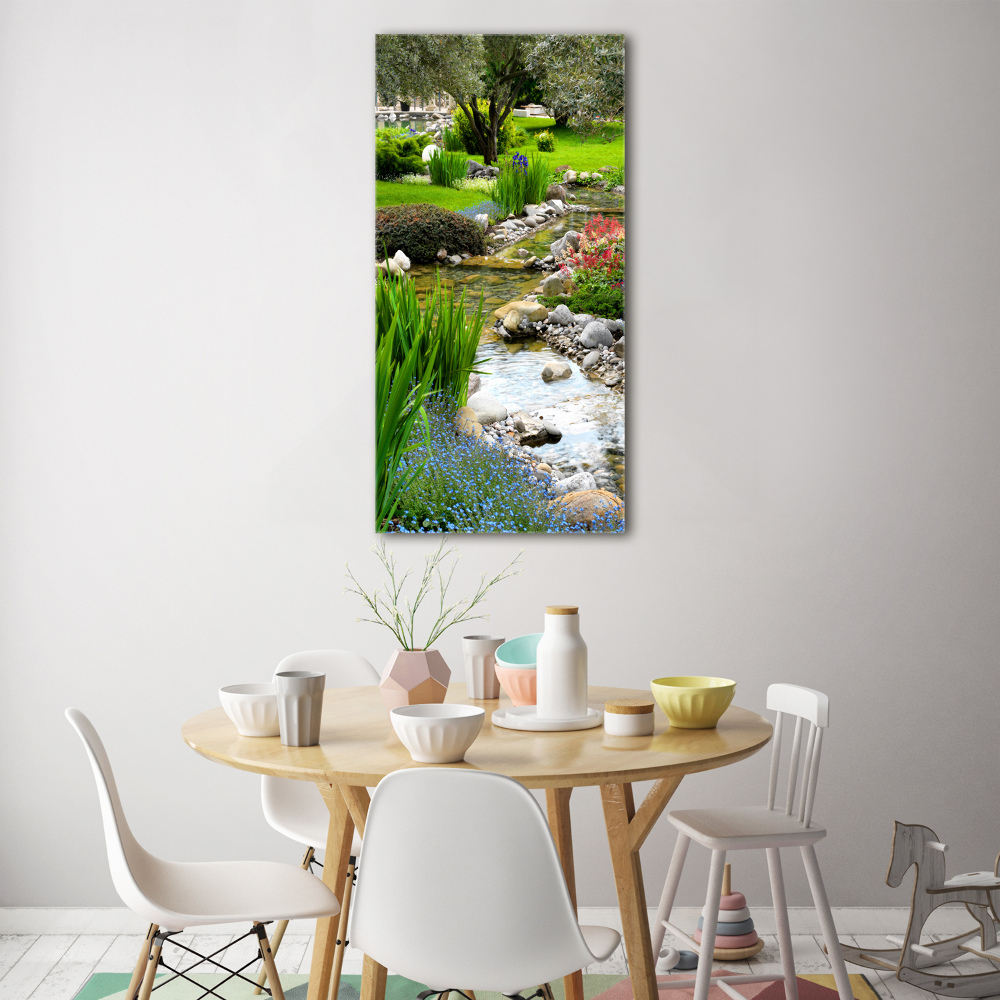 Photo printed on glass Asian garden