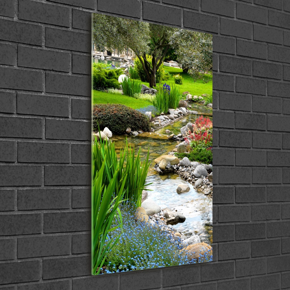 Photo printed on glass Asian garden